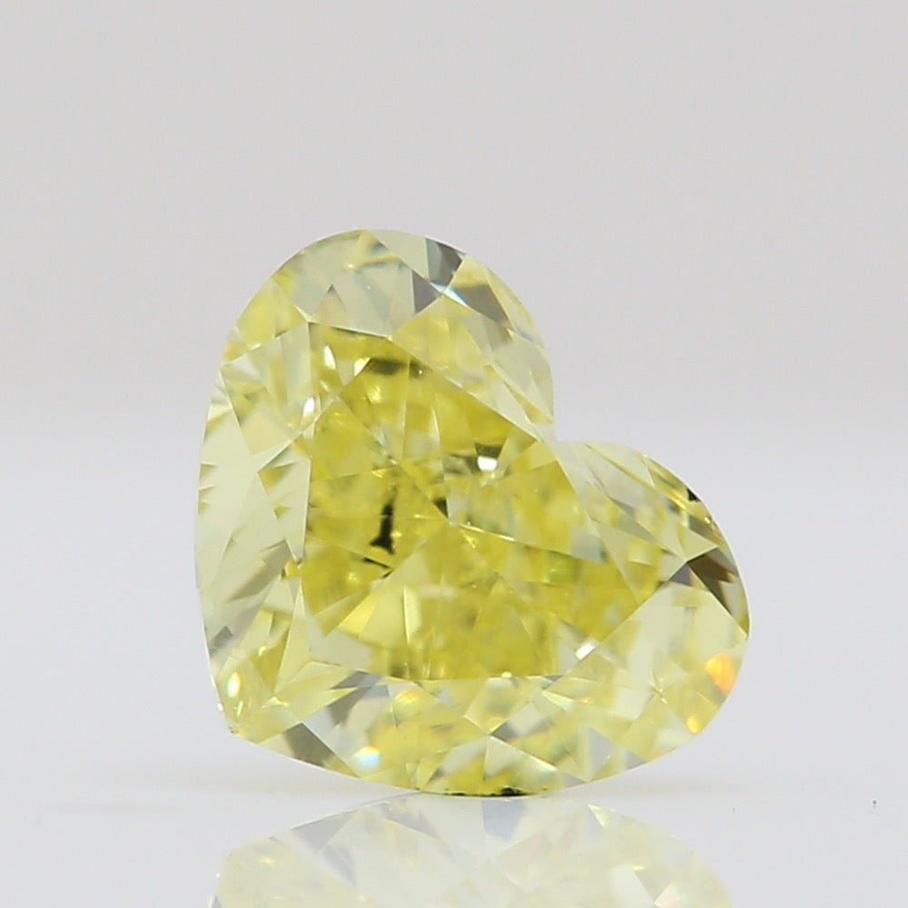 GIA 彩鑽 黃鑽 0.62ct Fancy Intense Greenish Yellow