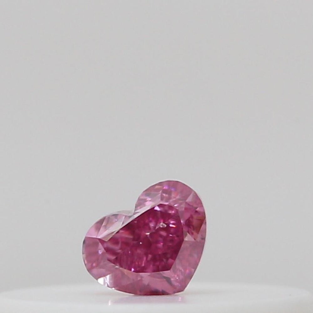 GIA 彩鑽 粉紅鑽 0.05ct Fancy Vivid Purplish Pink