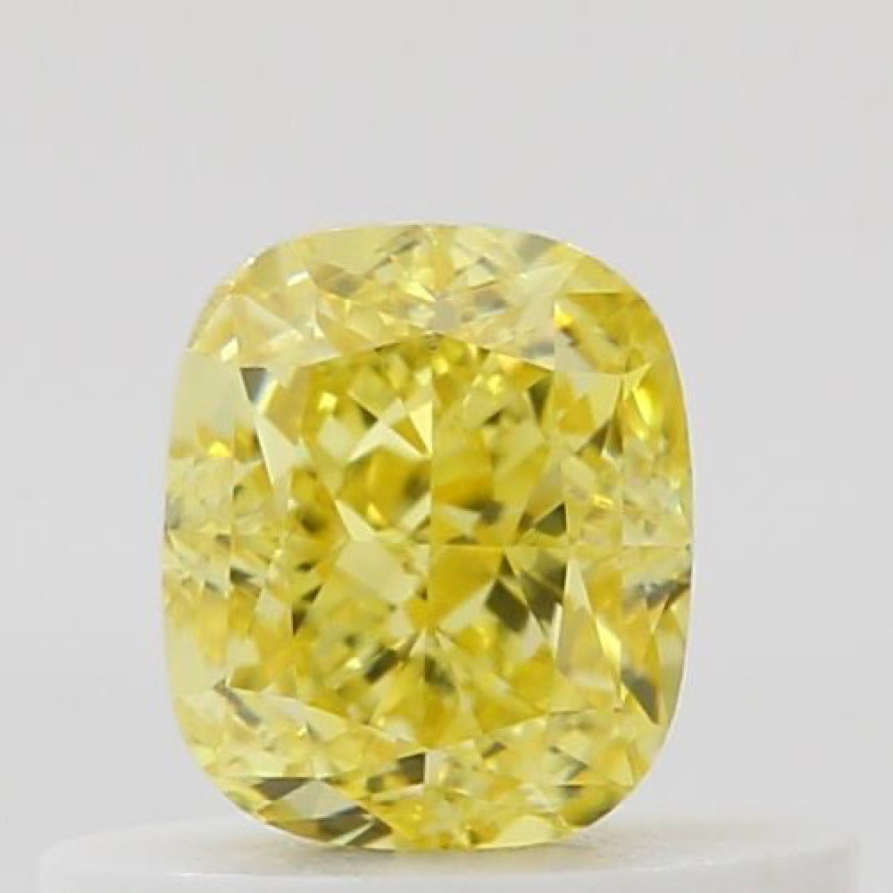 GIA 彩鑽 黃鑽 0.5ct Fancy Vivid Yellow
