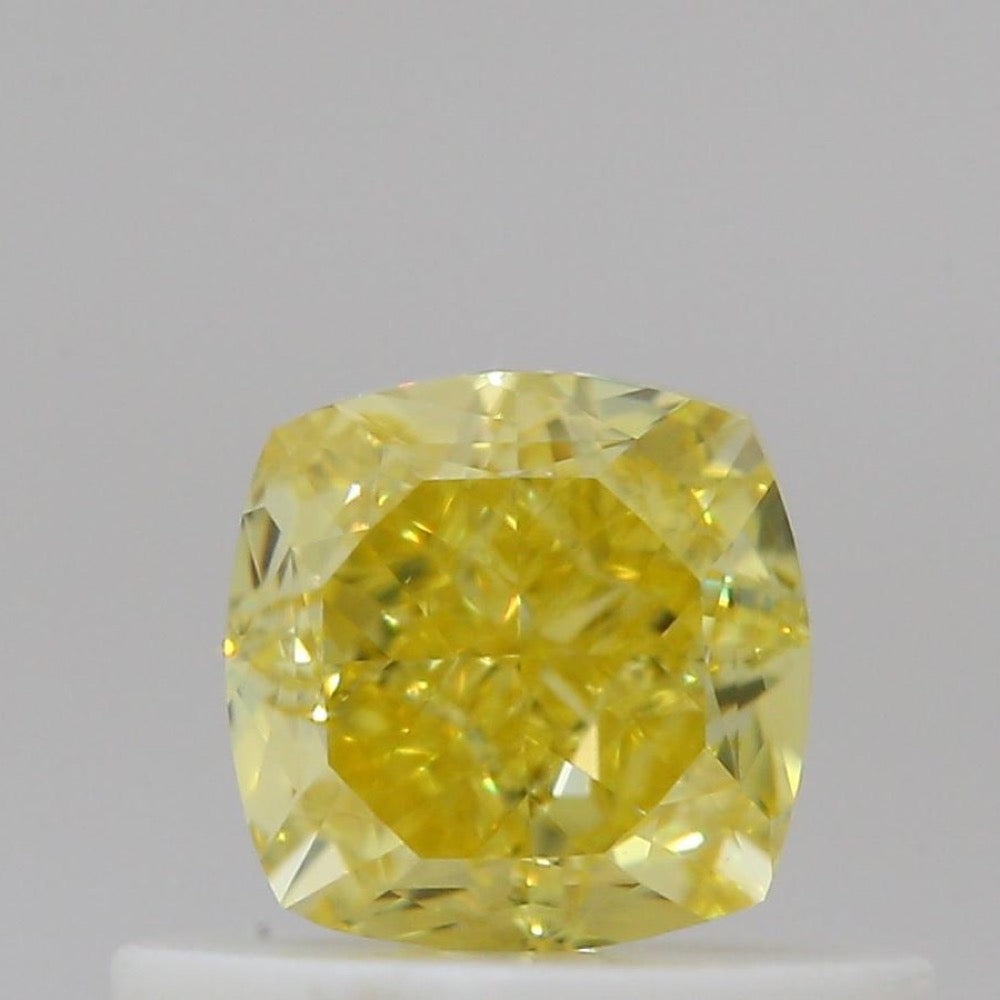 GIA 彩鑽 黃鑽 0.5ct Fancy Intense Yellow