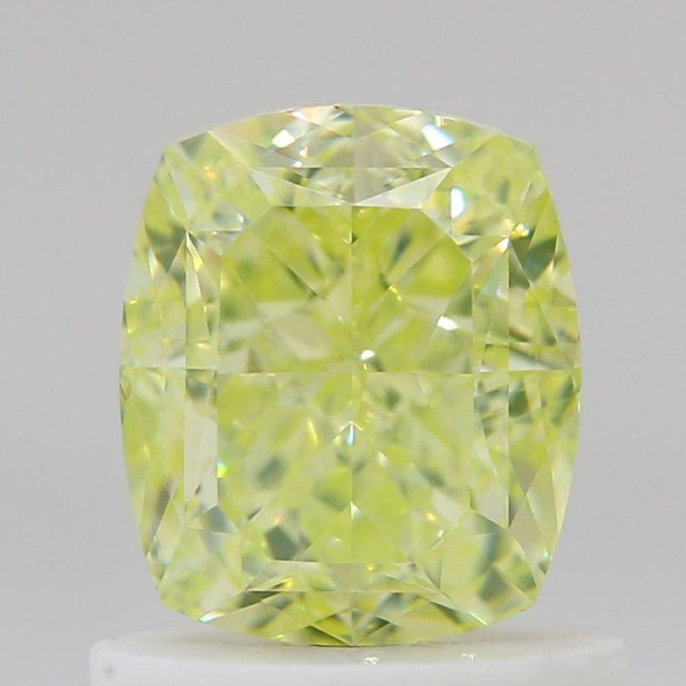 GIA 彩鑽 黃鑽 1.03ct Fancy Intense Green-yellow