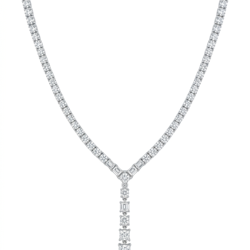 18K白金 3.20ct 鑽石項鍊