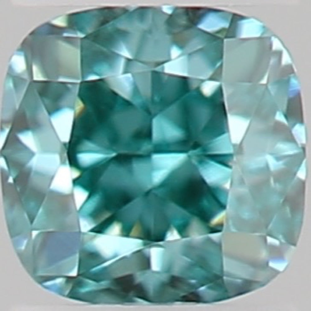 GIA 彩鑽 綠鑽 0.05ct Fancy Vivid Bluish Green