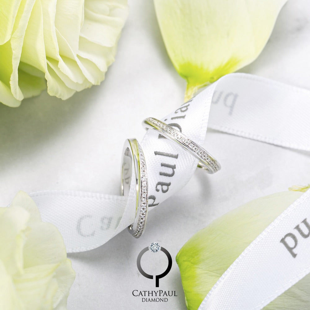 18K Wedding Band Pair CP016