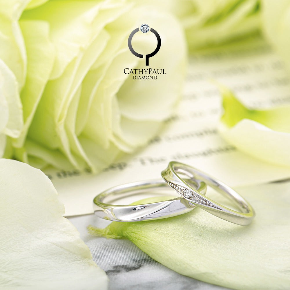 18K Wedding Band Pair CP019