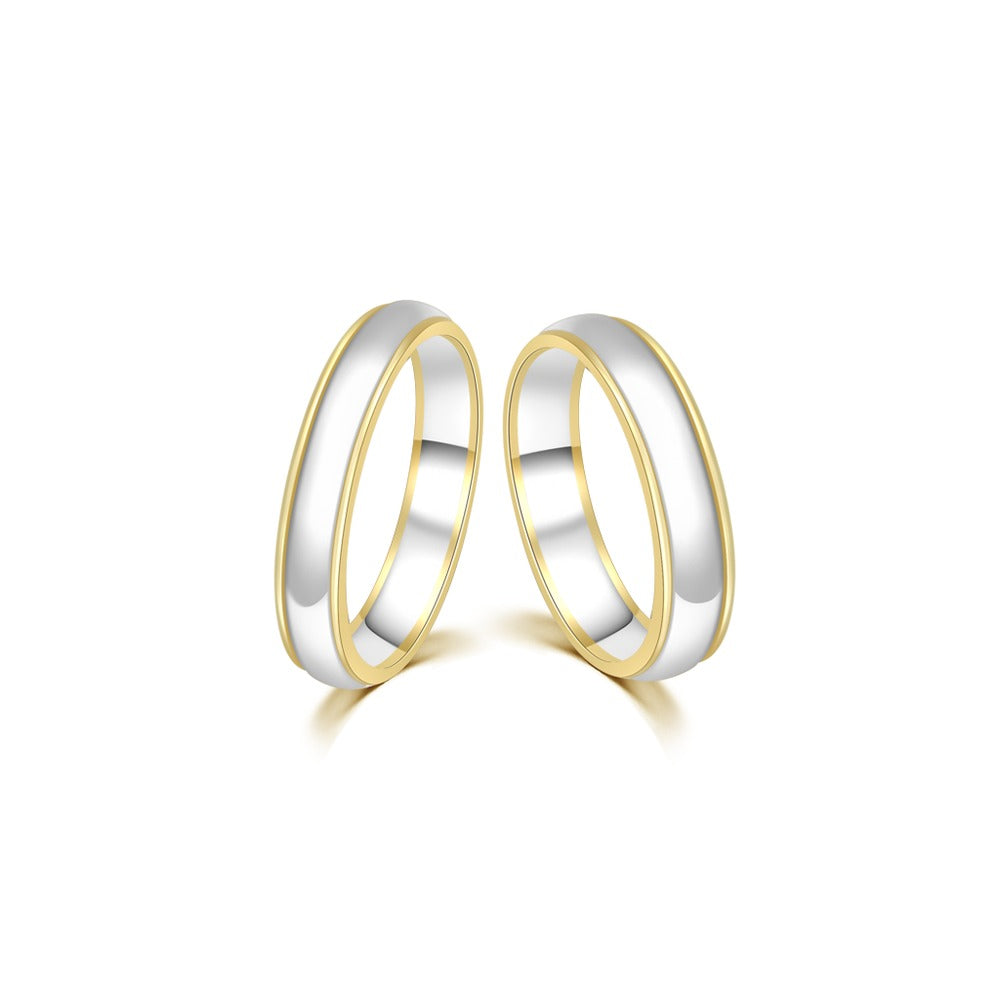 18K Wedding Band Pair CP030