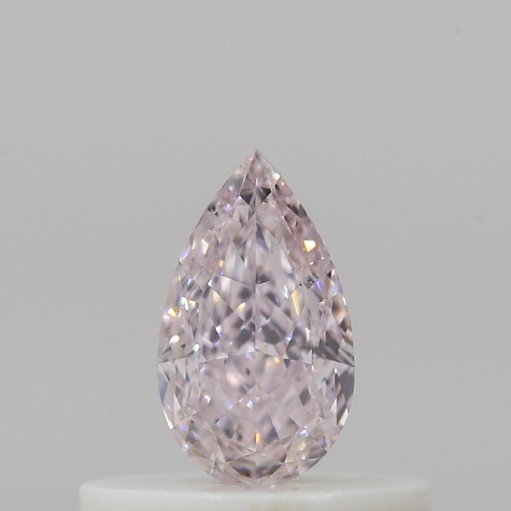GIA 彩鑽 粉紅鑽 0.26ct Fancy Light Purplish Pink