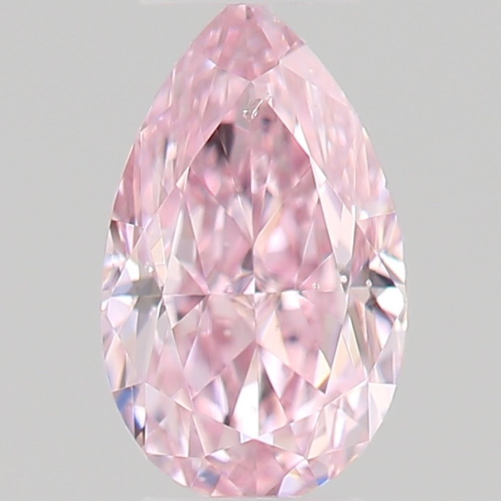 GIA 彩鑽 粉紅鑽 0.14ct Fancy Intense Purplish Pink