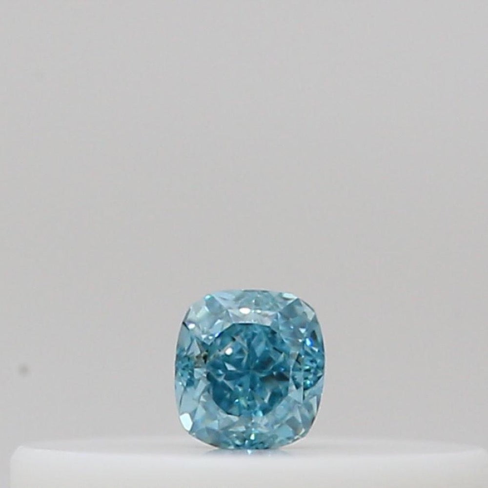 GIA 彩鑽 藍鑽 0.04ct Fancy Intense Green-blue