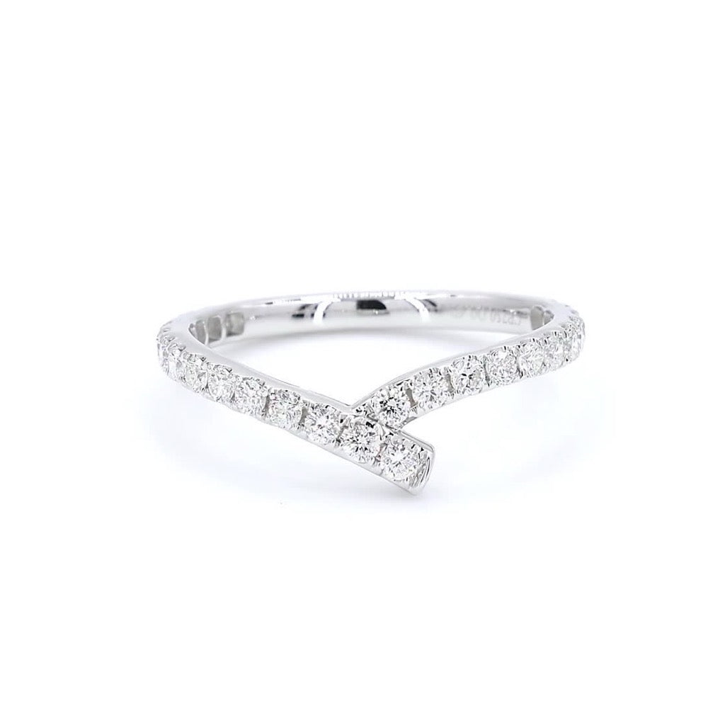 18K White Gold 0.49ct Diamond Ring
