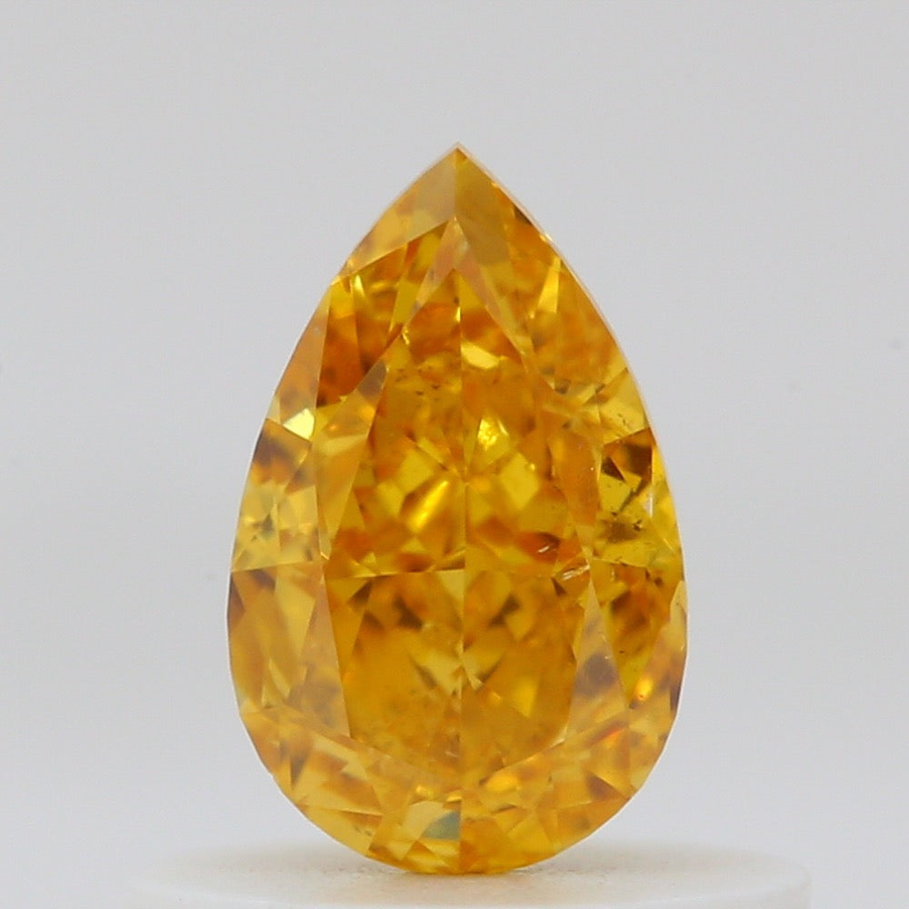 GIA 彩鑽 黃鑽 0.55ct Fancy Vivid Orange-yellow