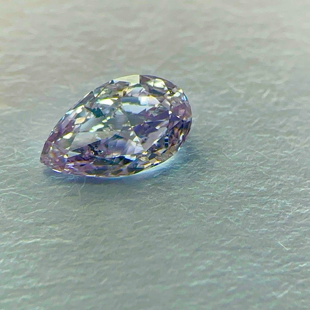 GIA 彩鑽 紫鑽 0.23ct Fancy Grayish Pink-purple