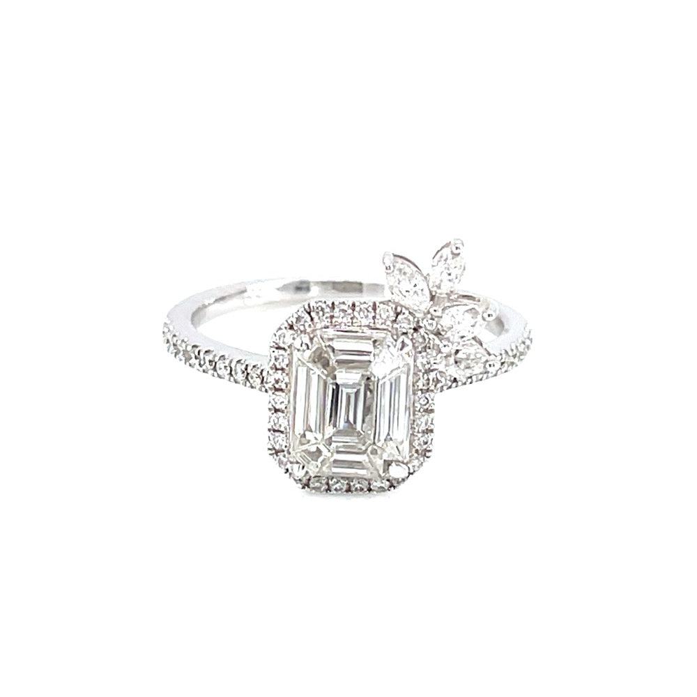 18K White Gold 0.55ct Diamond Ring