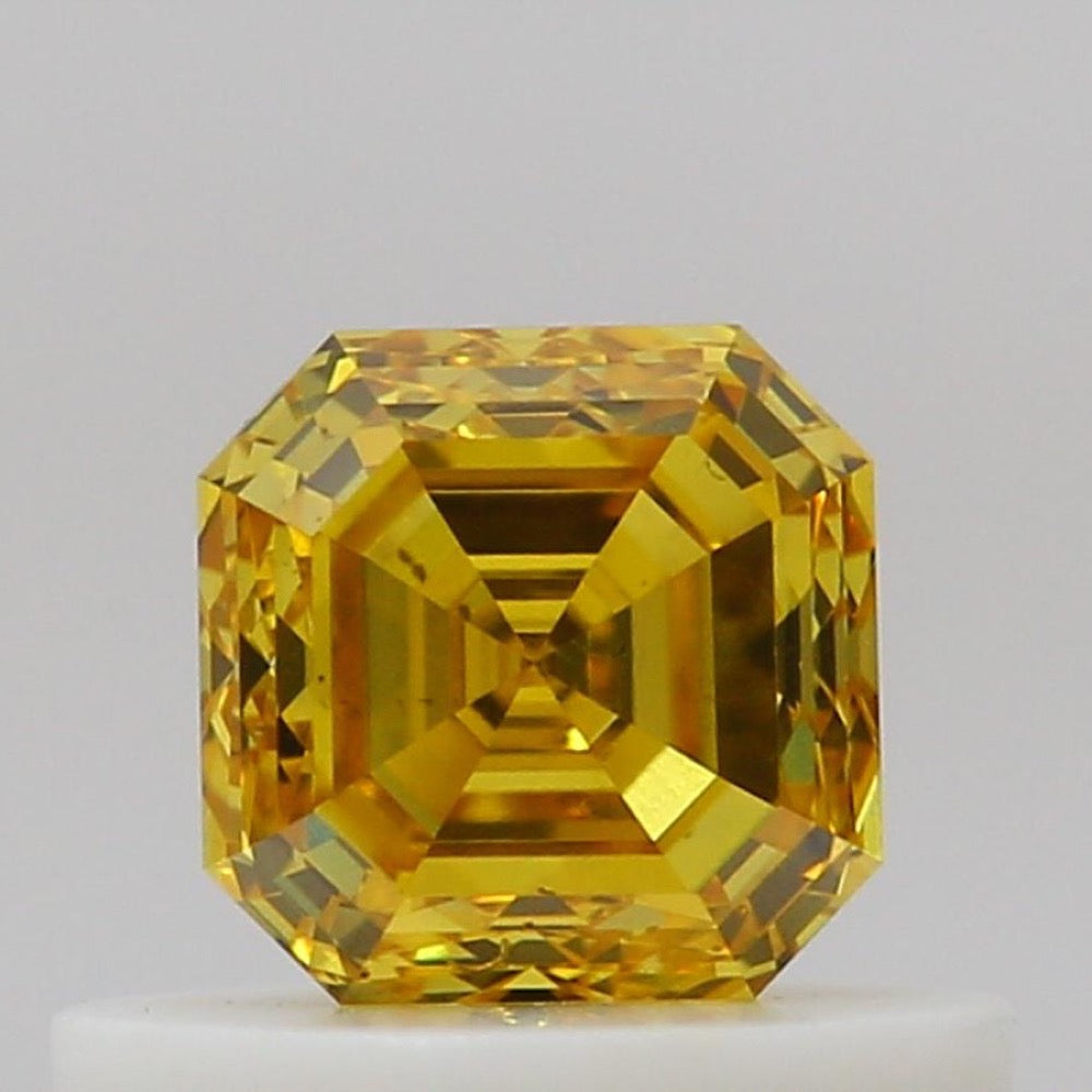 GIA 彩鑽 黃鑽 0.51ct Fancy Vivid Orangy Yellow