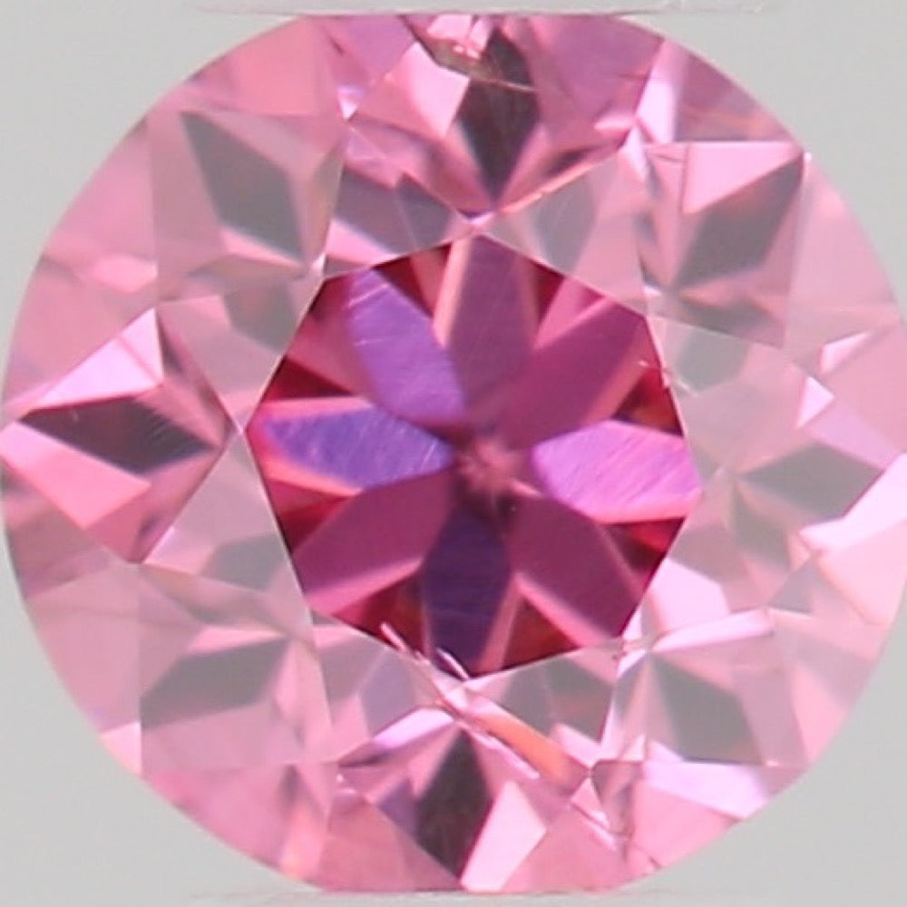 GIA 彩鑽 粉紅鑽 0.08ct Fancy Vivid Pink