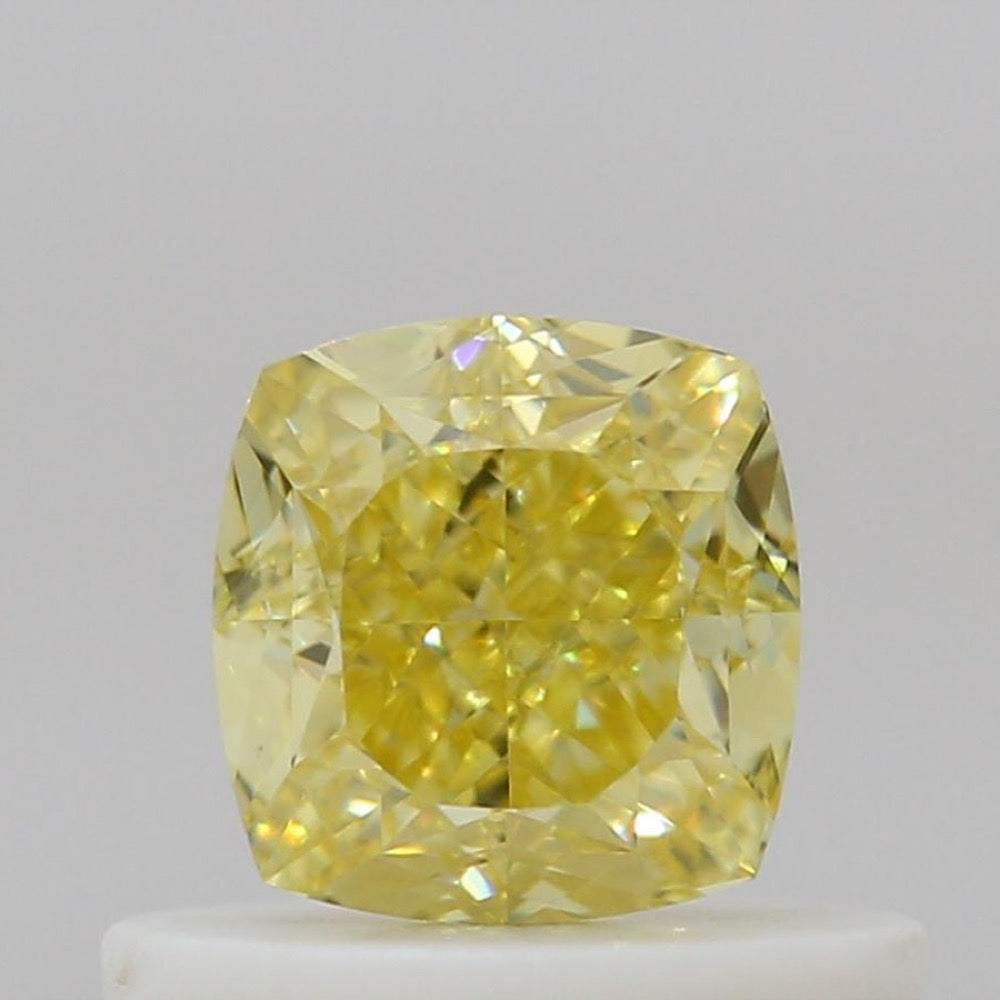 GIA 彩鑽 黃鑽 0.52ct Fancy Intense Yellow