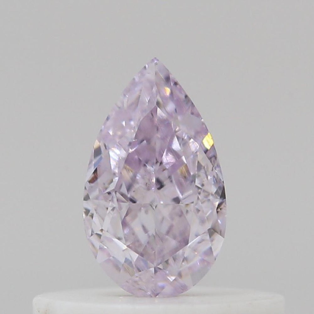 GIA 彩鑽 粉紅鑽 0.34ct Fancy Light Purplish Pink
