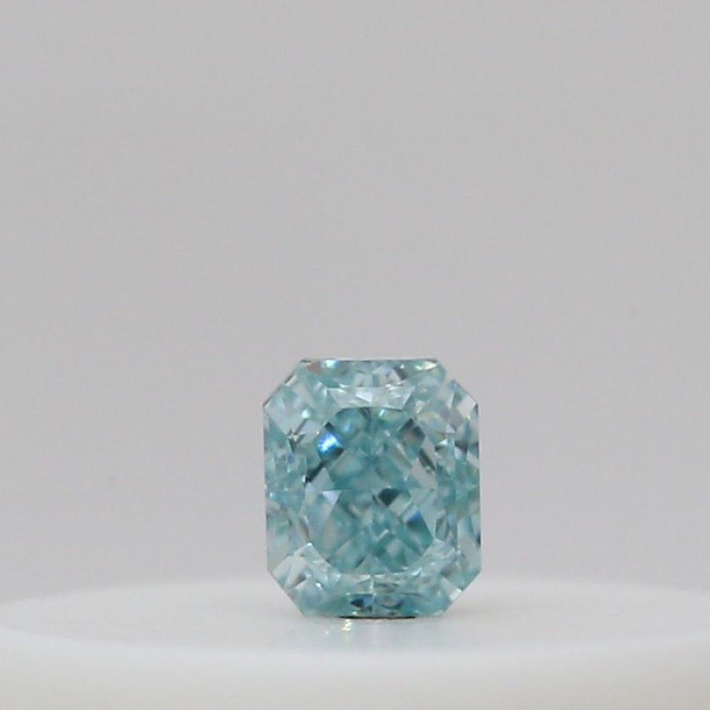 GIA 彩鑽 綠鑽 0.03ct Fancy Intense Blue-green