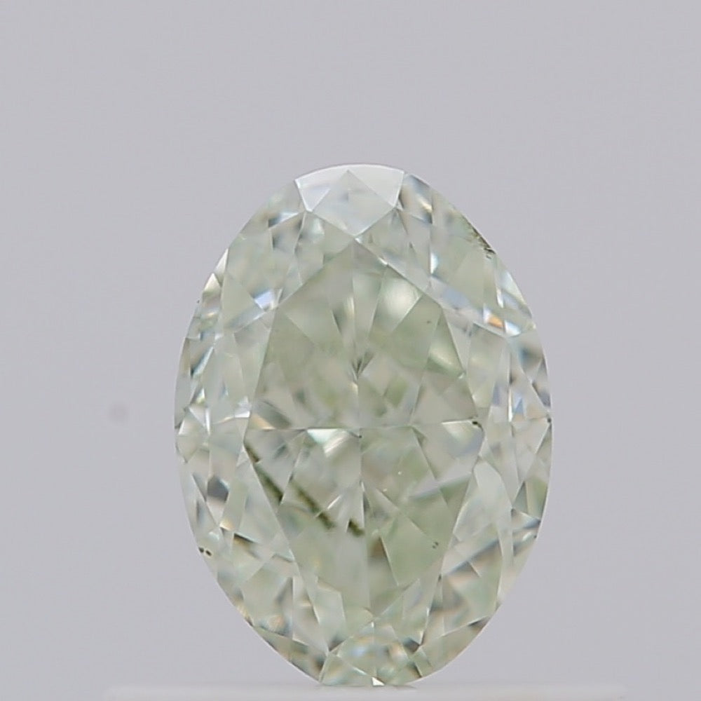 GIA 彩鑽 綠鑽 0.66ct Fancy Light Yellow-green