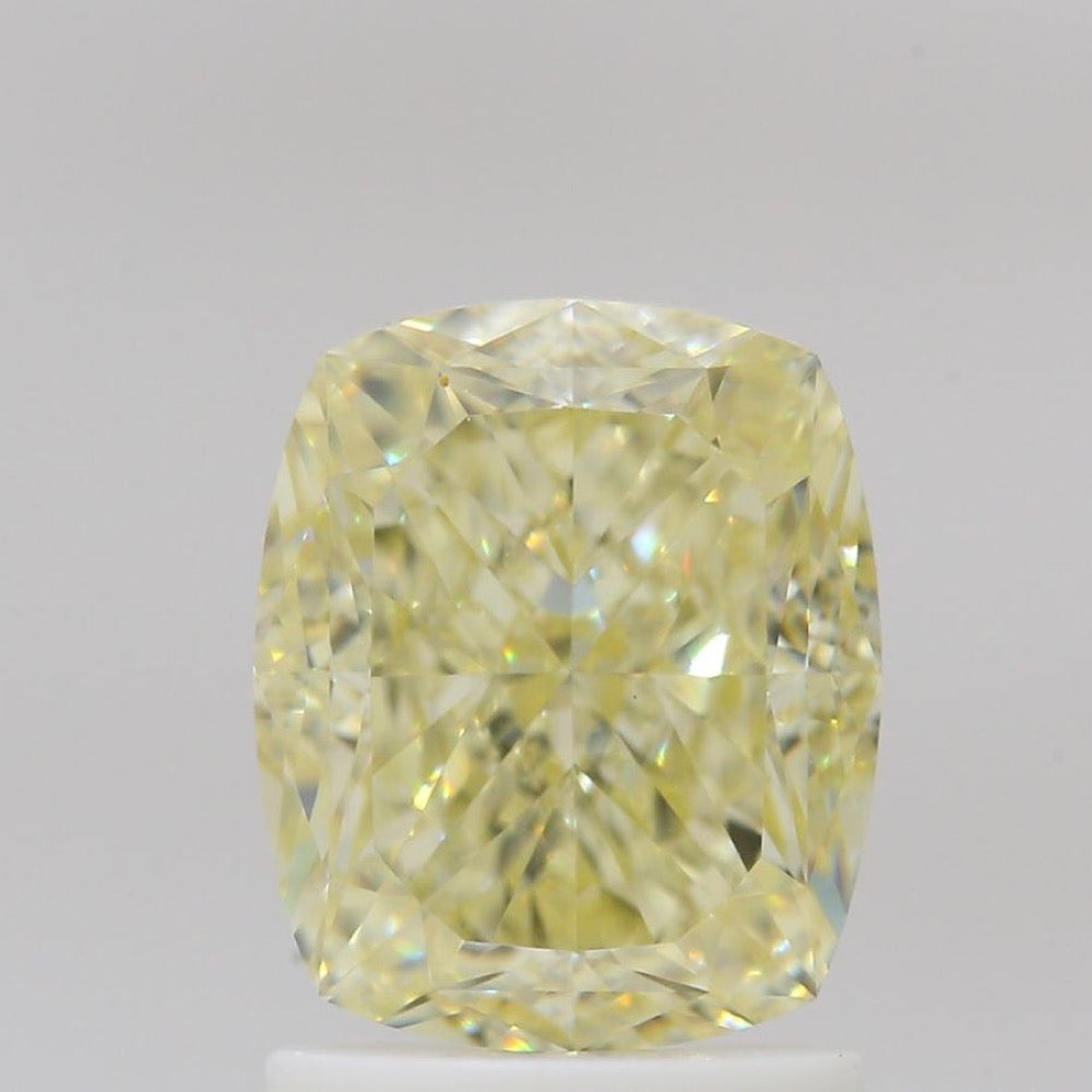GIA 彩鑽 黃鑽 2.01ct Fancy Light Yellow