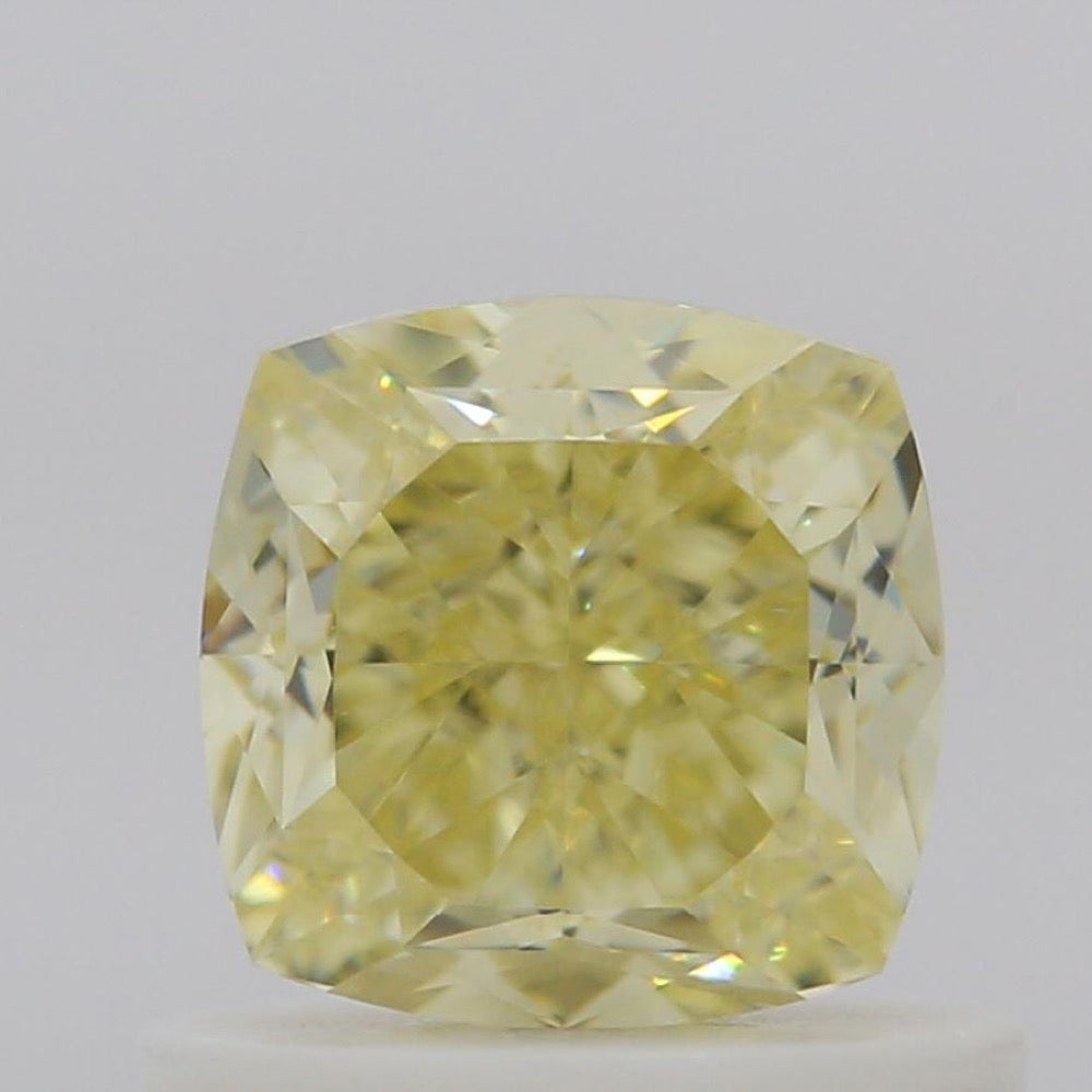 GIA 彩鑽 黃鑽 0.8ct Fancy Light Yellow