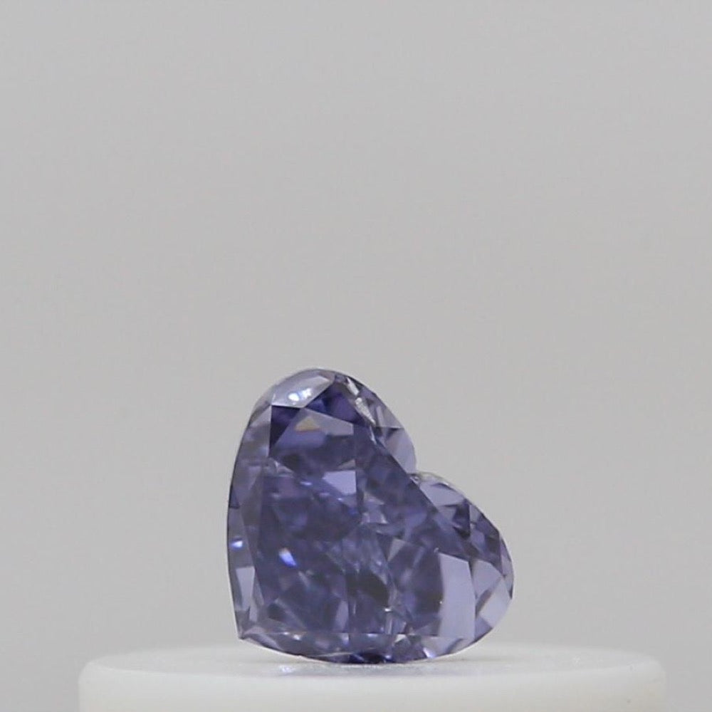 GIA 彩鑽 紫鑽 0.08ct Fancy Dark Gray-violet