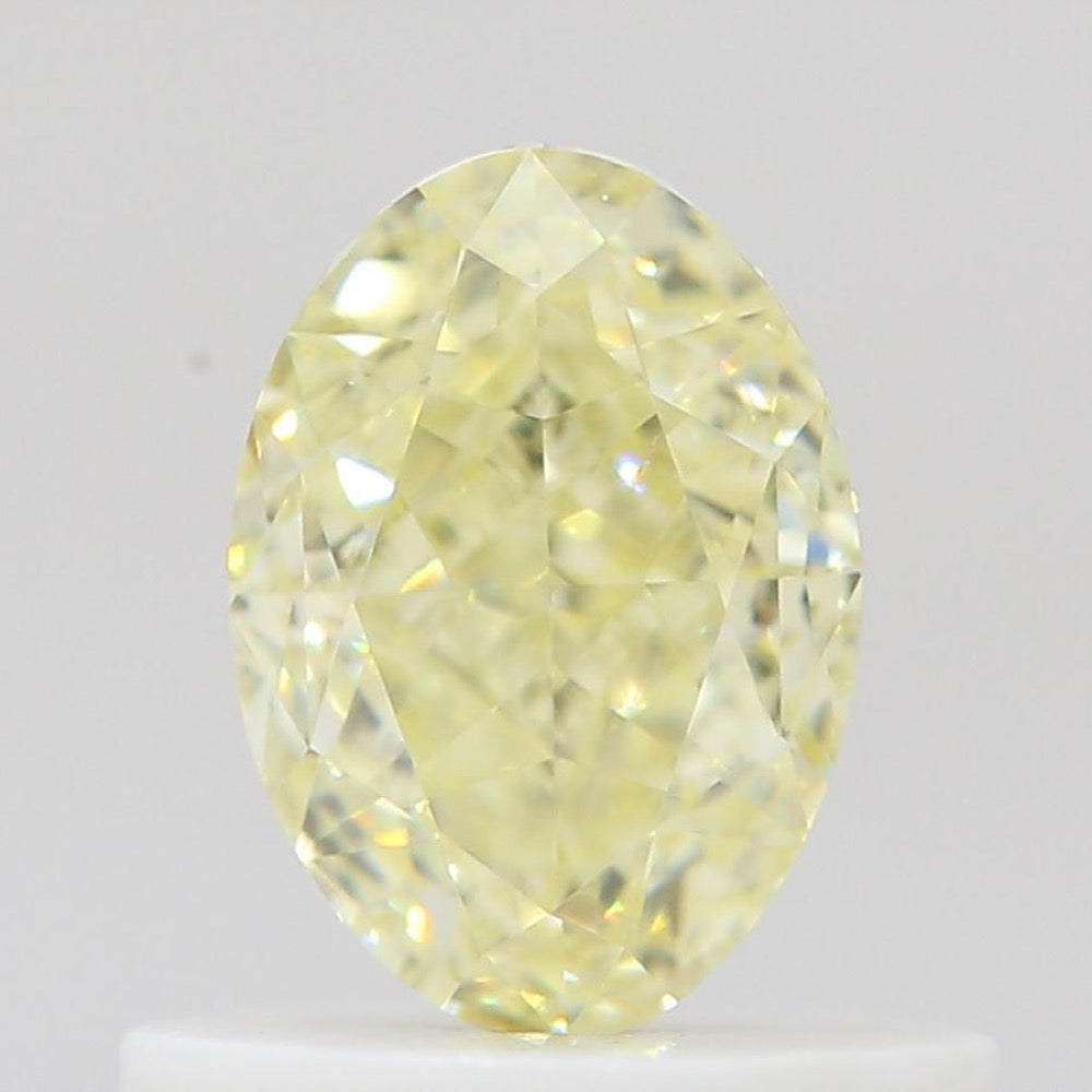 GIA 彩鑽 黃鑽 0.67ct Fancy Light Yellow
