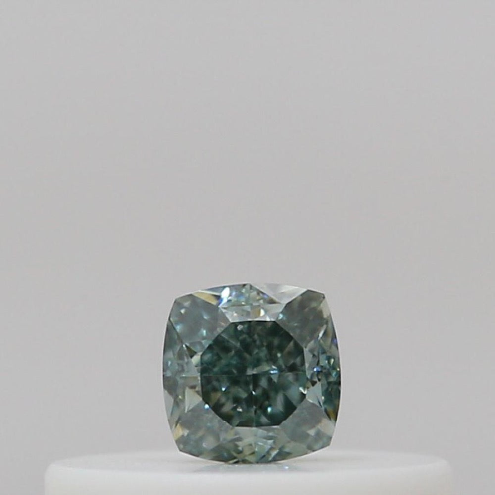 GIA 彩鑽 綠鑽 0.12ct Fancy Deep Bluish Green