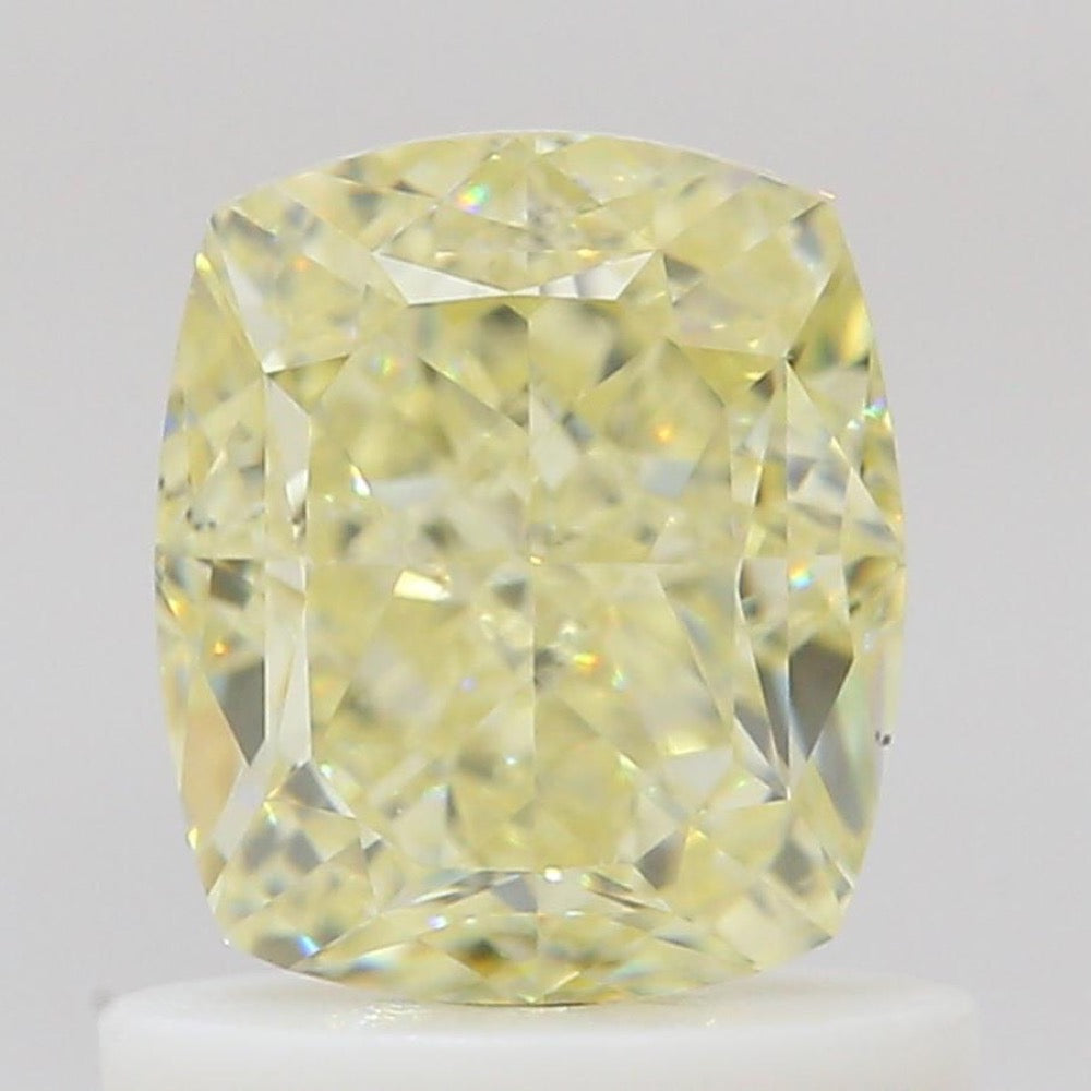 GIA 彩鑽 黃鑽 1.01ct Fancy Light Yellow