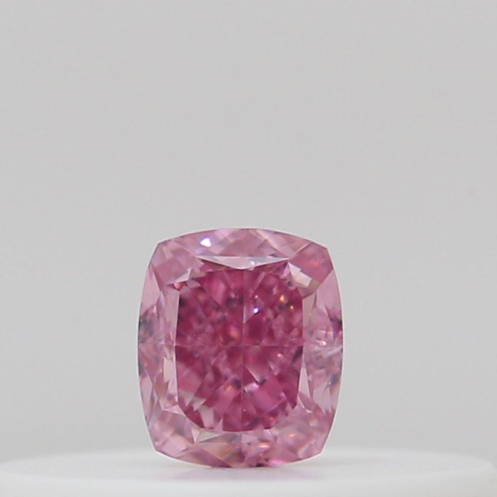 GIA 彩鑽 粉紅鑽 0.1ct Fancy Intense Purplish Pink