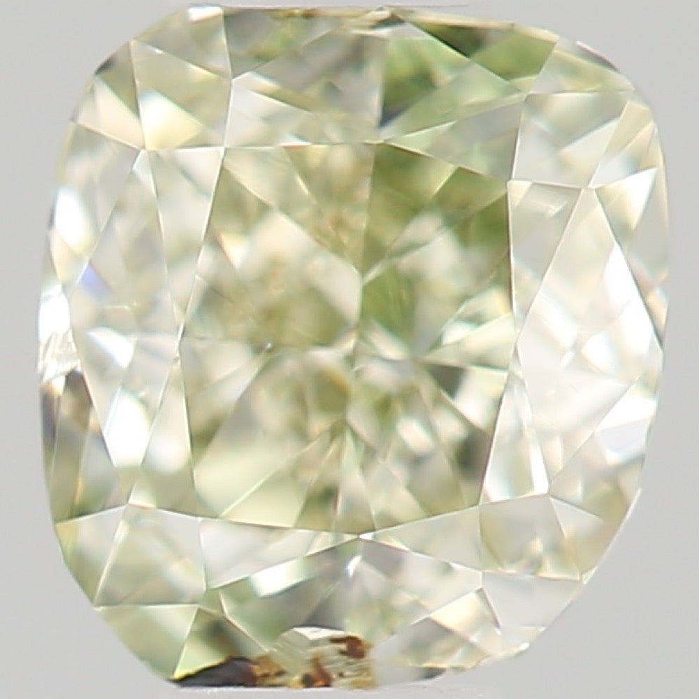 GIA 彩鑽 綠鑽 0.29ct Fancy Grayish Yellowish Green