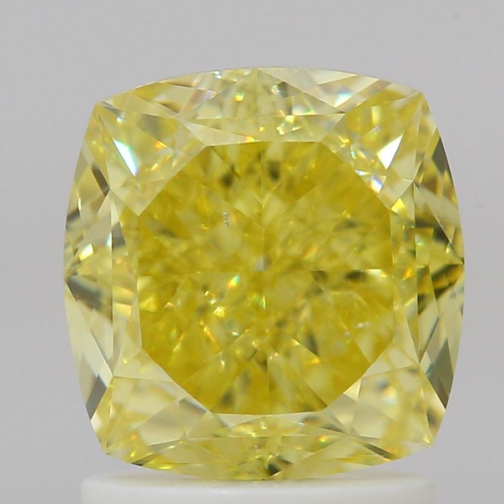 GIA 彩鑽 黃鑽 2.1ct Fancy Intense Yellow