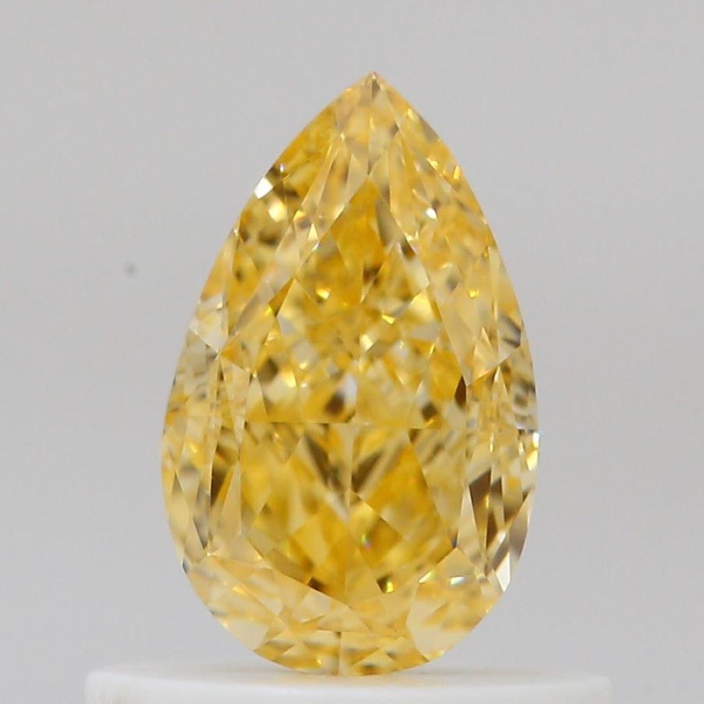 GIA 彩鑽 黃鑽 0.62ct Fancy Intense Orangy Yellow