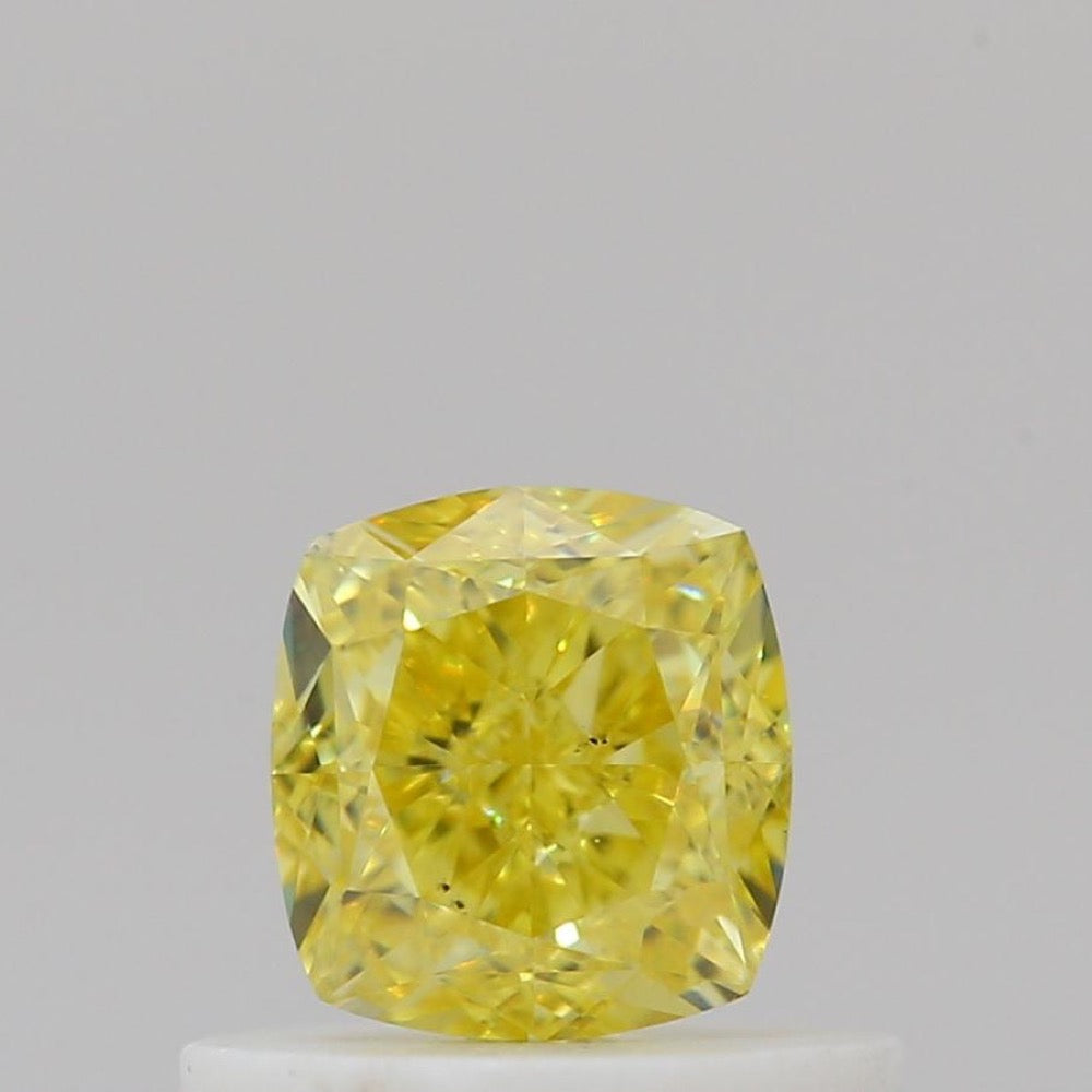GIA 彩鑽 黃鑽 0.57ct Fancy Vivid Yellow
