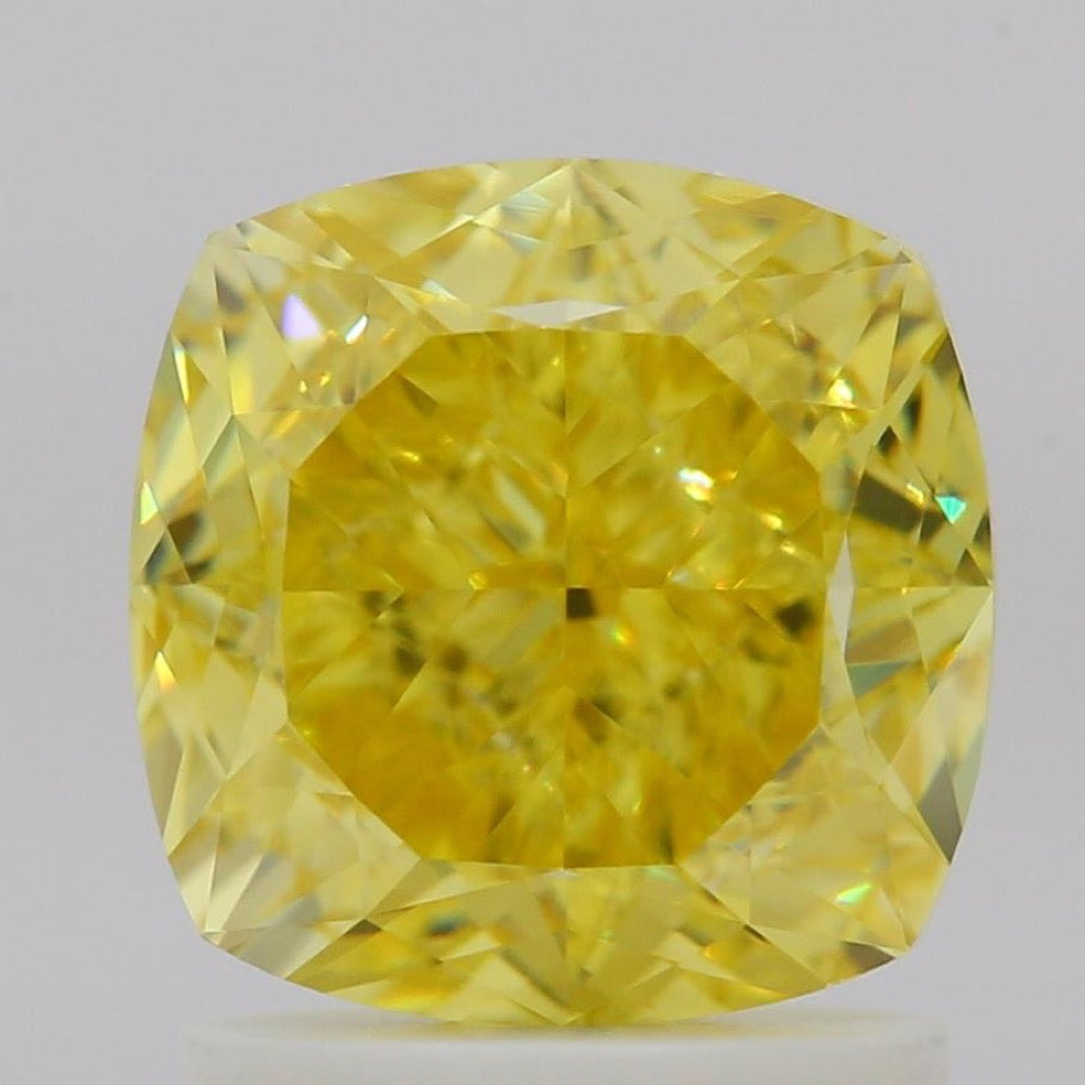 GIA 彩鑽 黃鑽 2.01ct Fancy Vivid Yellow