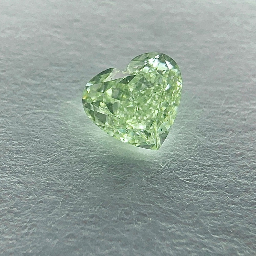 GIA 彩鑽 綠鑽 0.5ct Fancy Light Yellow-green