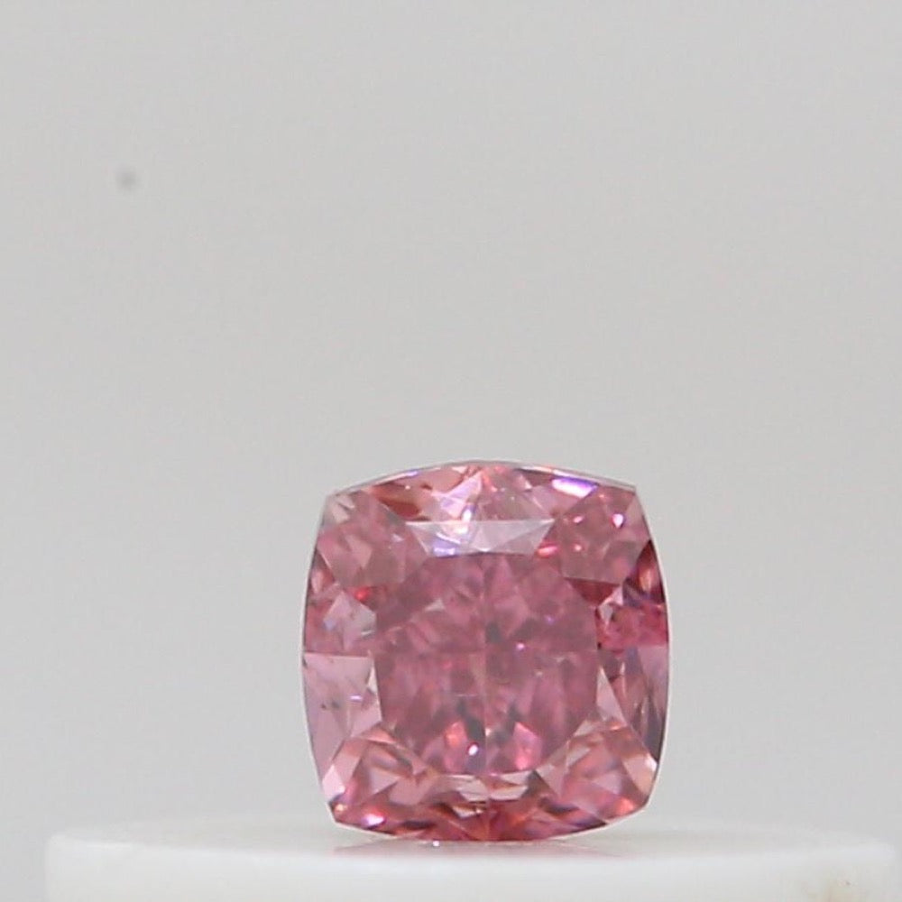 GIA 彩鑽 粉紅鑽 0.12ct Fancy Vivid Pink