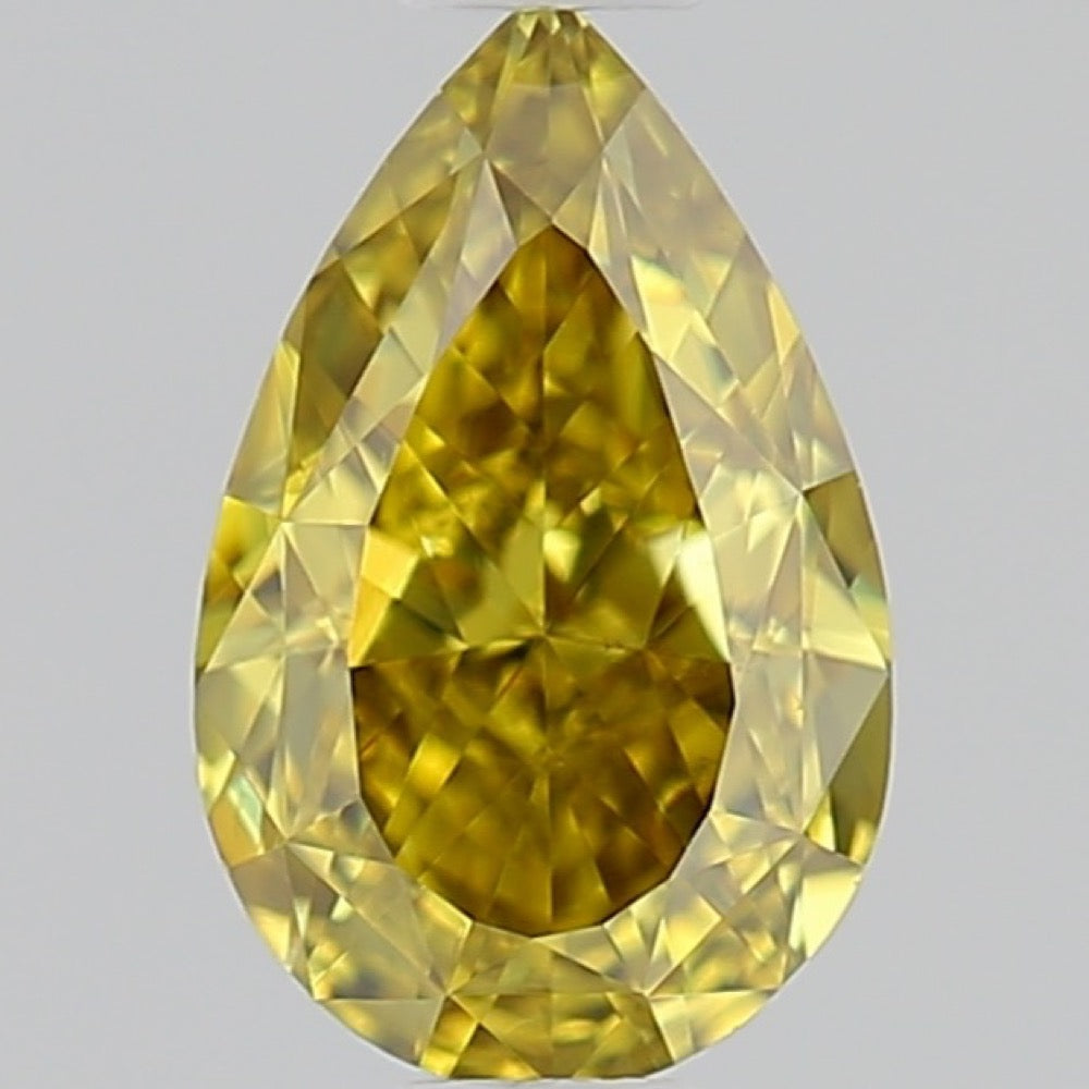 GIA 彩鑽 黃鑽 0.66ct Fancy Deep Brownish Greenish Yellow
