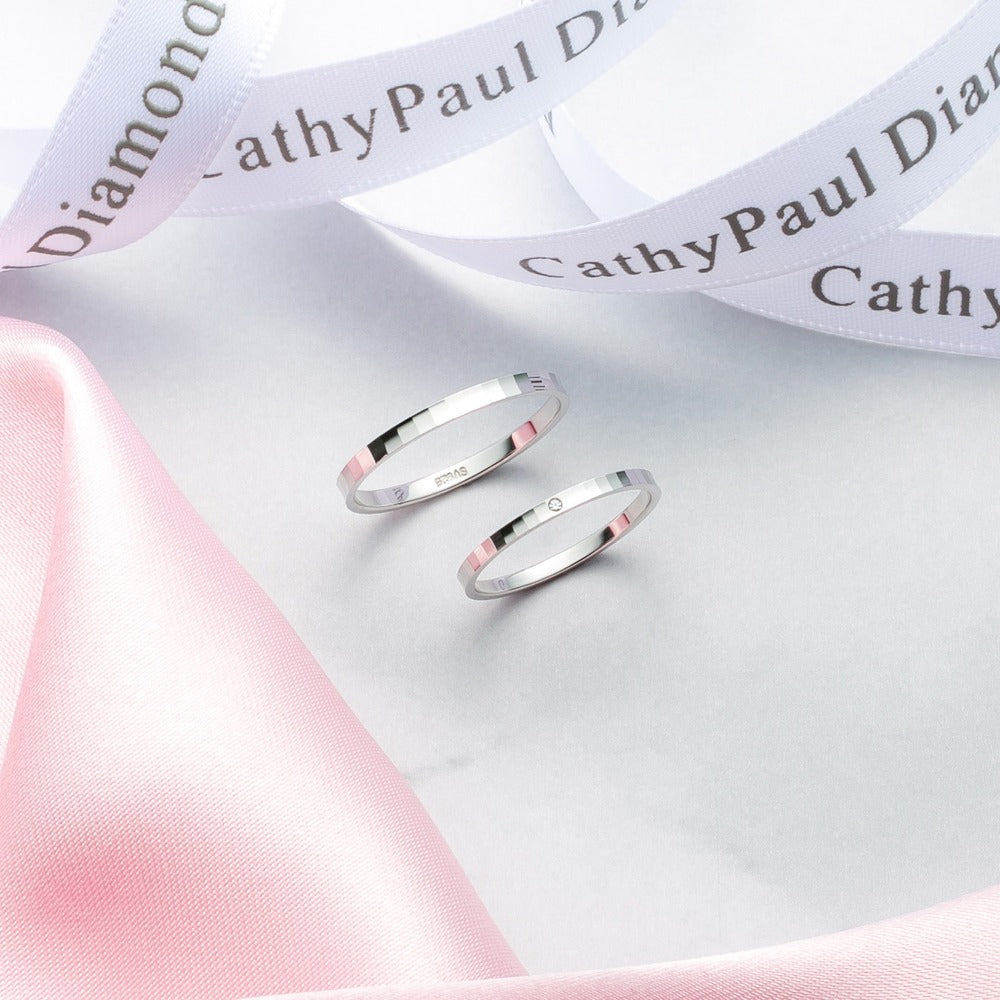 Timeless Ones Wedding Band Pair TO004