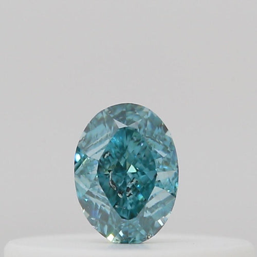 GIA Fancy Colour Diamond 0.11ct Fancy Vivid Blue-green