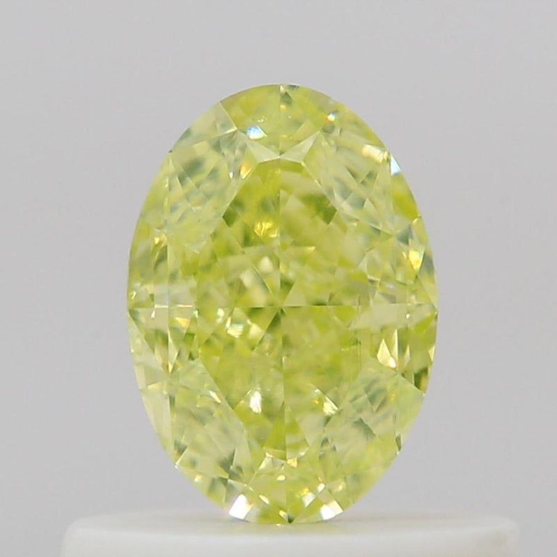 GIA 彩鑽 黃鑽 0.52ct Fancy Green-yellow
