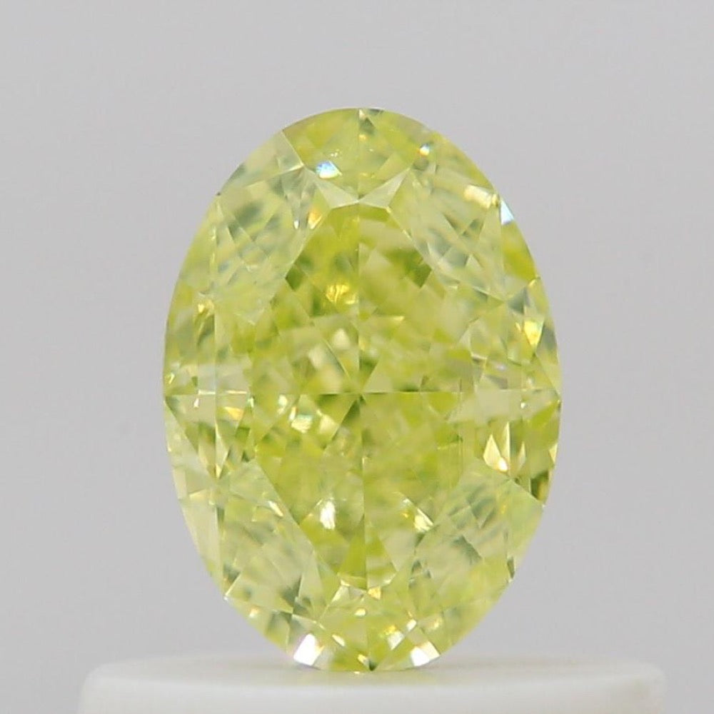 GIA 彩鑽 黃鑽 0.52ct Fancy Green-yellow