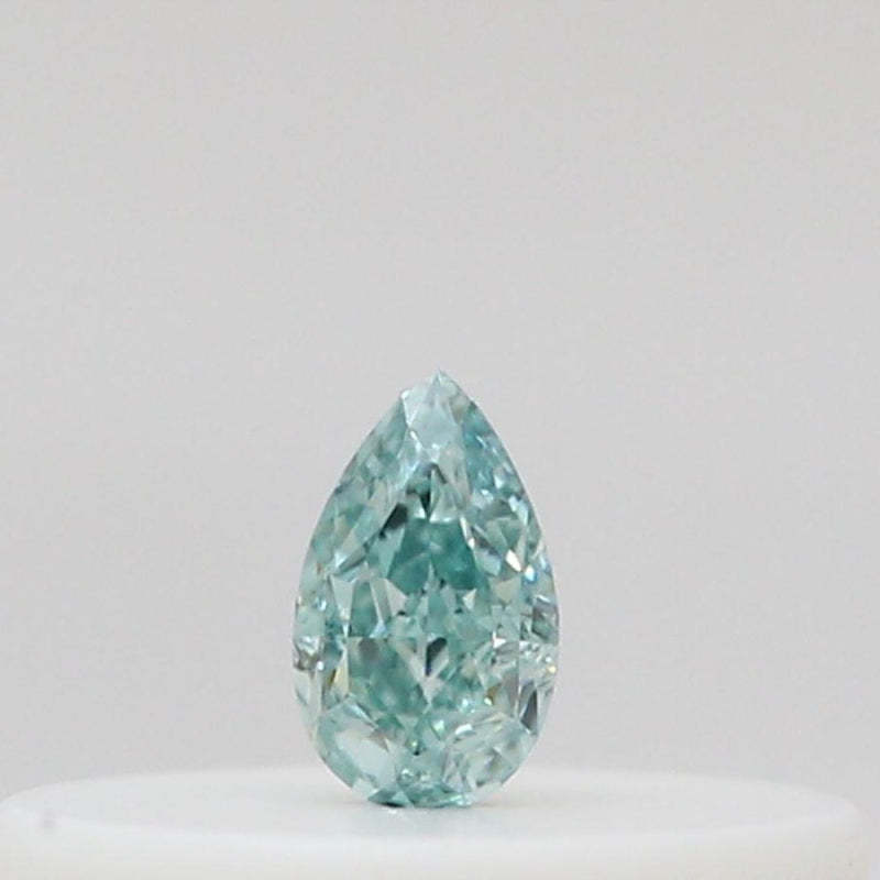 GIA 彩鑽 綠鑽 0.05ct Fancy Intense Blue-green