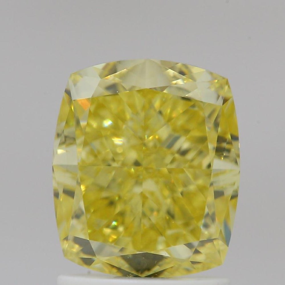 GIA 彩鑽 黃鑽 2ct Fancy Intense Yellow