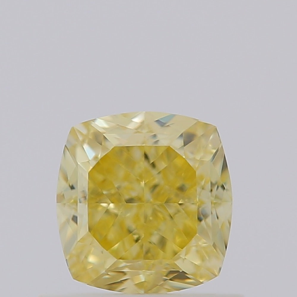 GIA 彩鑽 黃鑽 0.87ct Fancy Intense Yellow