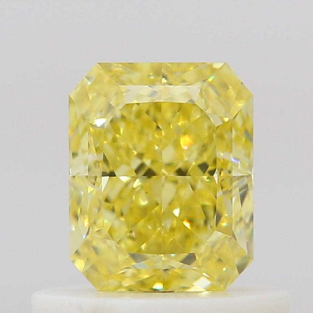 GIA 彩鑽 黃鑽 0.65ct Fancy Intense Yellow