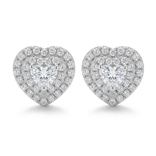 18K White Gold 0.33ct Diamond Earrings