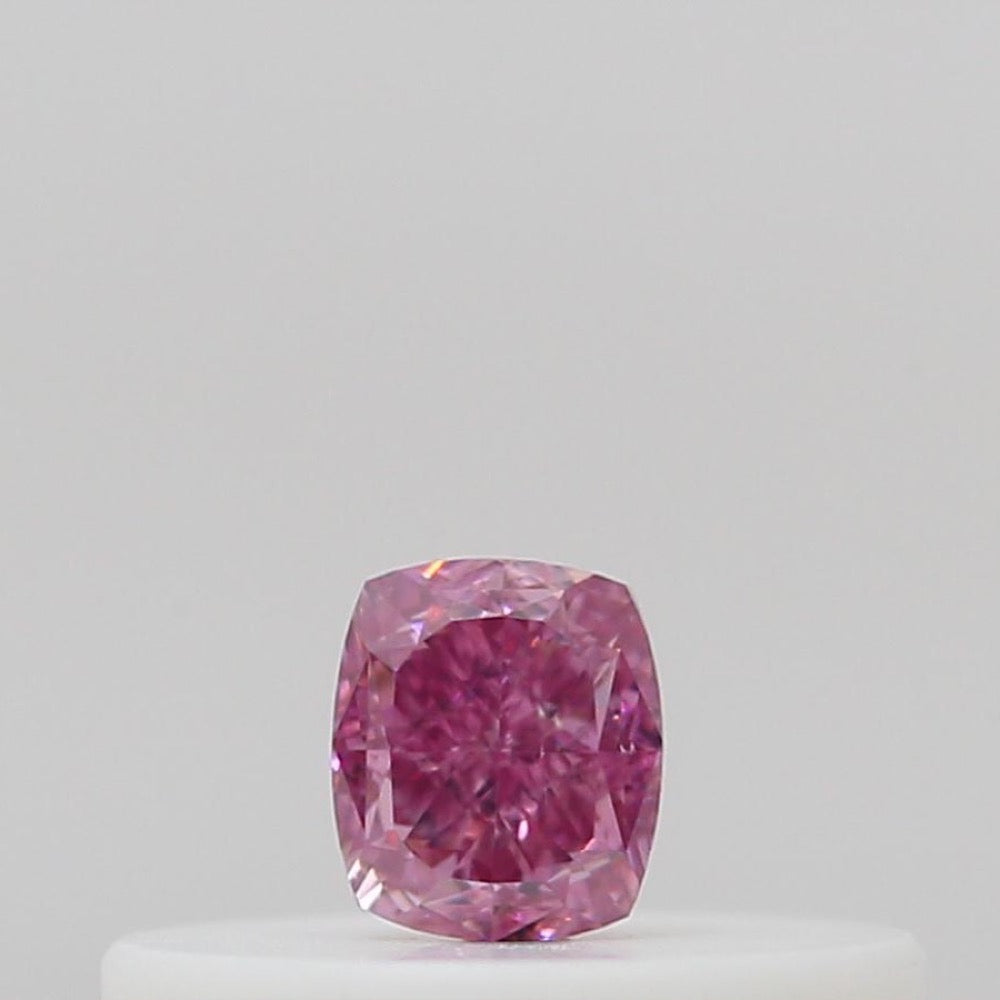 GIA 彩鑽 粉紅鑽 0.1ct Fancy Vivid Purplish Pink