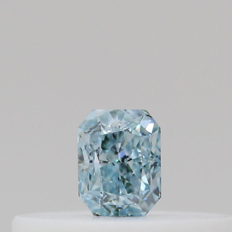 GIA 彩鑽 綠鑽 0.1ct Fancy Intense Blue-green