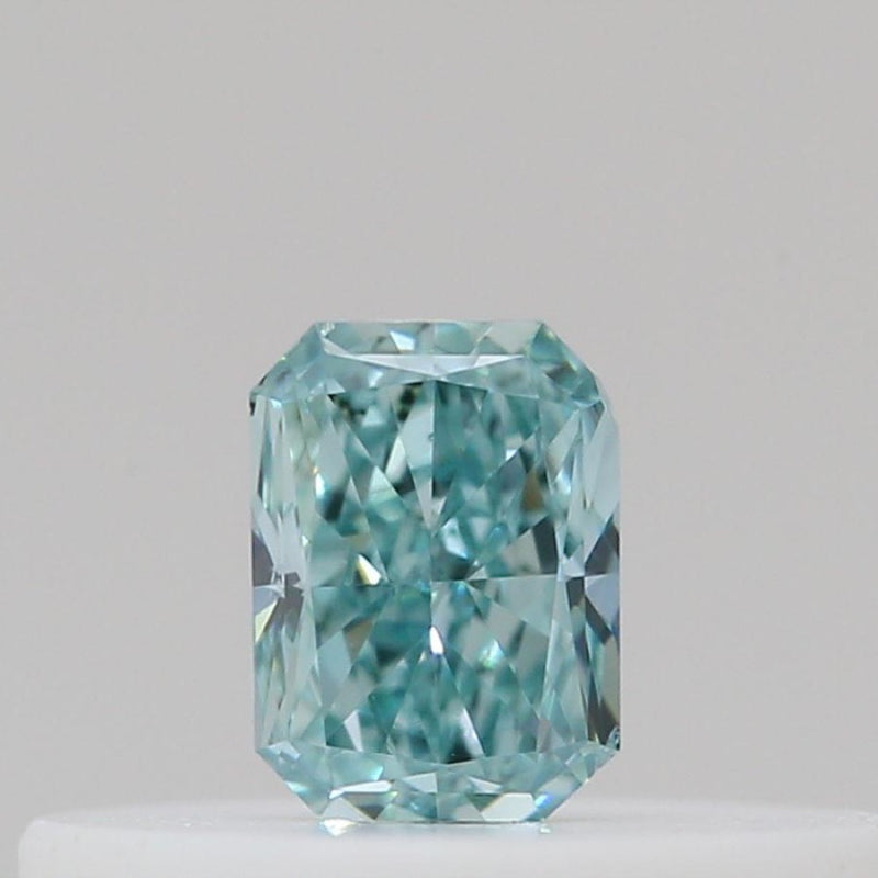 GIA 彩鑽 綠鑽 0.14ct Fancy Vivid Blue-green